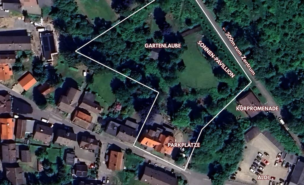 Luftbild von Haus und Gelände